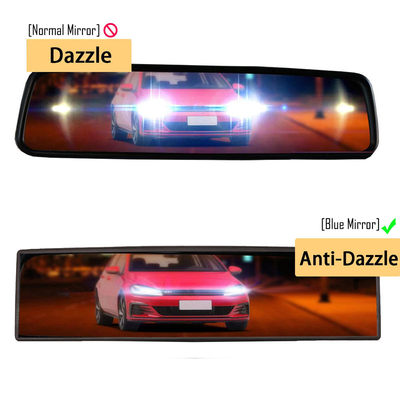 Universal Anti glare Wide Angle Convex Rearview Mirror.