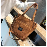 Women Corduroy Shoulder/Crossbody Bag.