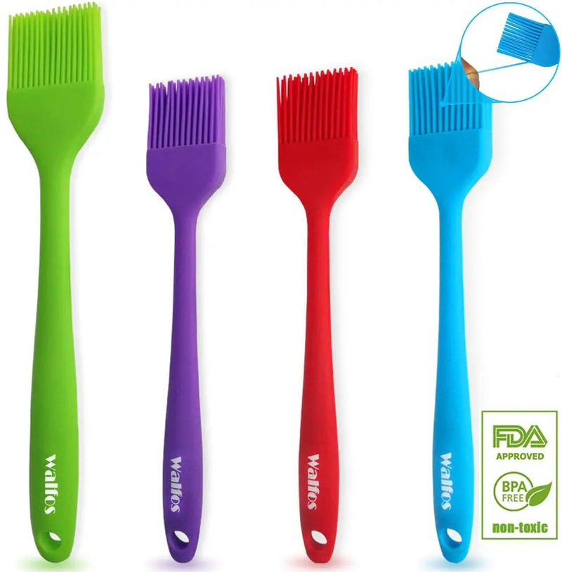 WALFOS Silicon Heat Resistant  Basting Brushes For Pastry And BBQ's.