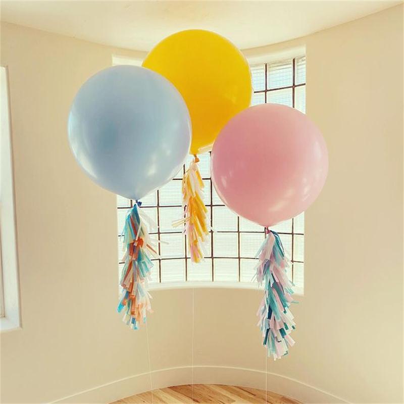 5pcs 18/24inch Large Pastel Round Latex Balloons.