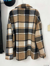 Women's Autumn Plaid Jacket.