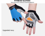 Anti-slip, Anti-sweat, Breathable Half Finger Sports Gloves for Men and Women.