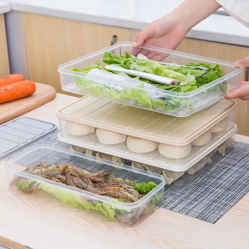 Transparent Stackable  Food Saver Box With Lid