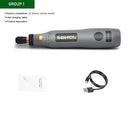 Mini dremel with accessories.  Cordless, USB charger,  3 speed grinder, polishing tool and  engraving pen.