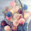 LED Cotton Ball Garland Party Lights.