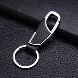 Leather key Chain for Men/Women. Metal clip to hang from a belt loop.