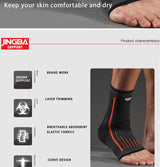 JINGBA 1 PCS 3D Compression Nylon Ankle Support.