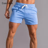 Men's Leisure Shorts With Lace Up And Pockets