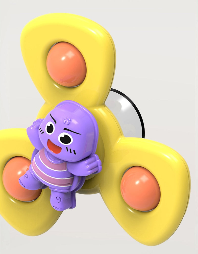 1pcs Cartoon Fidget Spinner.  Educational toy as well as rattle toy.
