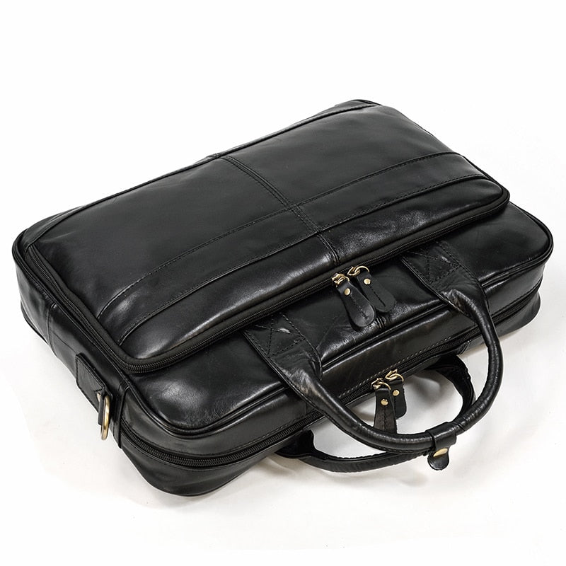 Genuine Leather Laptop Briefcase.