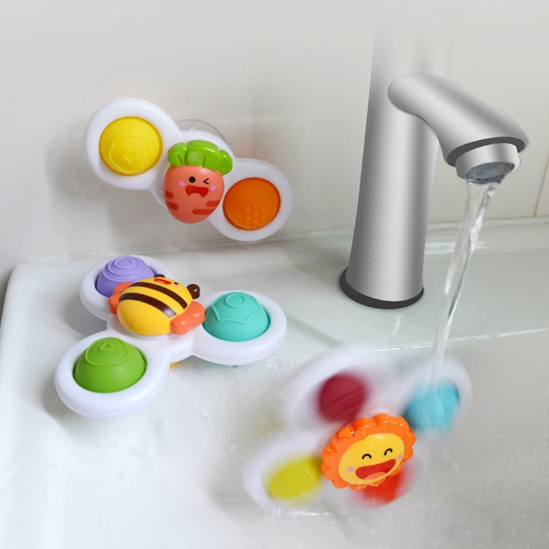 1pcs Cartoon Fidget Spinner.  Educational toy as well as rattle toy.