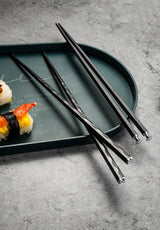 5 Pairs of reusable metal chopsticks