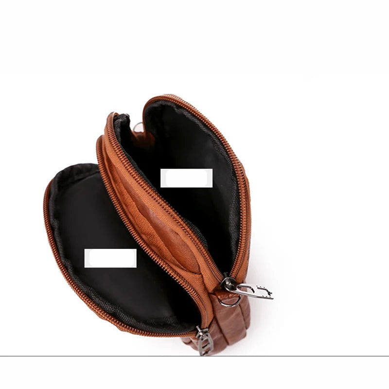 Women's Soft Leather Crossbody Shoulder Bag