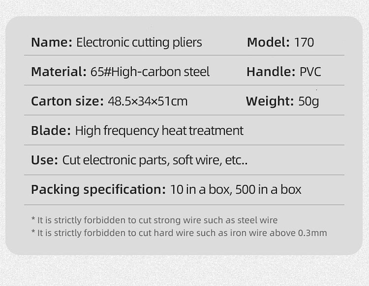 3PCS/5PCS Plier Cutter/Stripper For Wire.