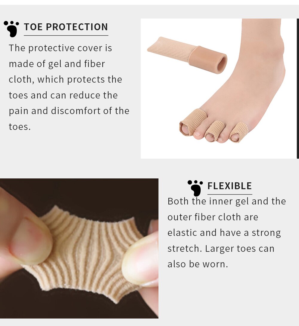 Fabric Tube Toe Separator For Foot Care and Medication Applicators.