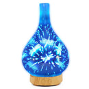 3D Glass Vase Aroma Essential Oil Diffuser With 7 Color LED Night Light.