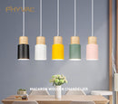 Nordic Wood Pendant Lights. E27 220V for Dinning Room, Kitchen or restaurant decoration.