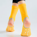 Yoga Cotton Socks With Silicone Non Slip. Open Foot Heel For Ballet Dance Socks.