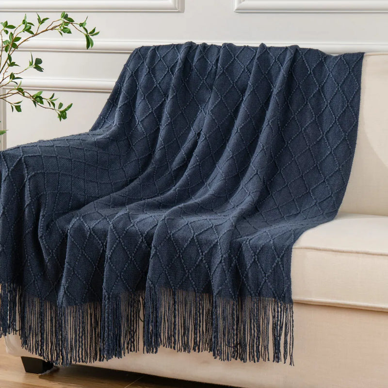 Battilo Machine Washable Decorative Soft Knitted Throws.