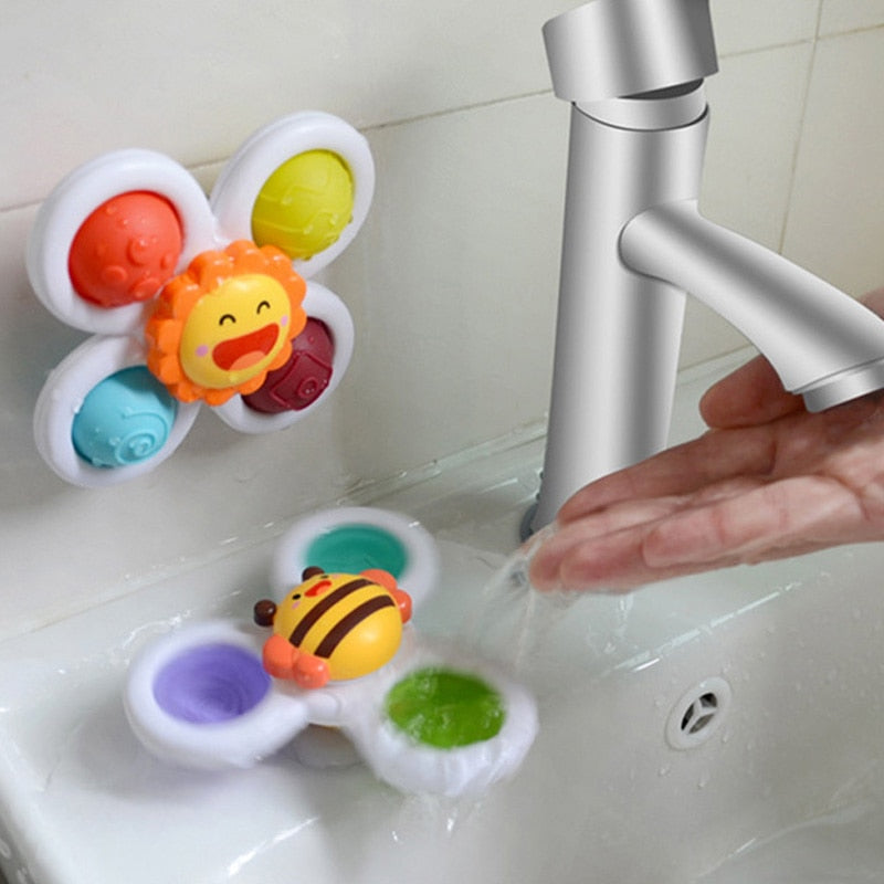 1pcs Cartoon Fidget Spinner.  Educational toy as well as rattle toy.