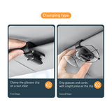 Sun visor clip to hold your sun glasses or eyewear.