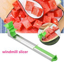 WALFOS  Stainless Steel Windmill Design Tool To Cut Fruit Such As Watermelon. Cantaloupe, Honeydew For Fruit Salads.