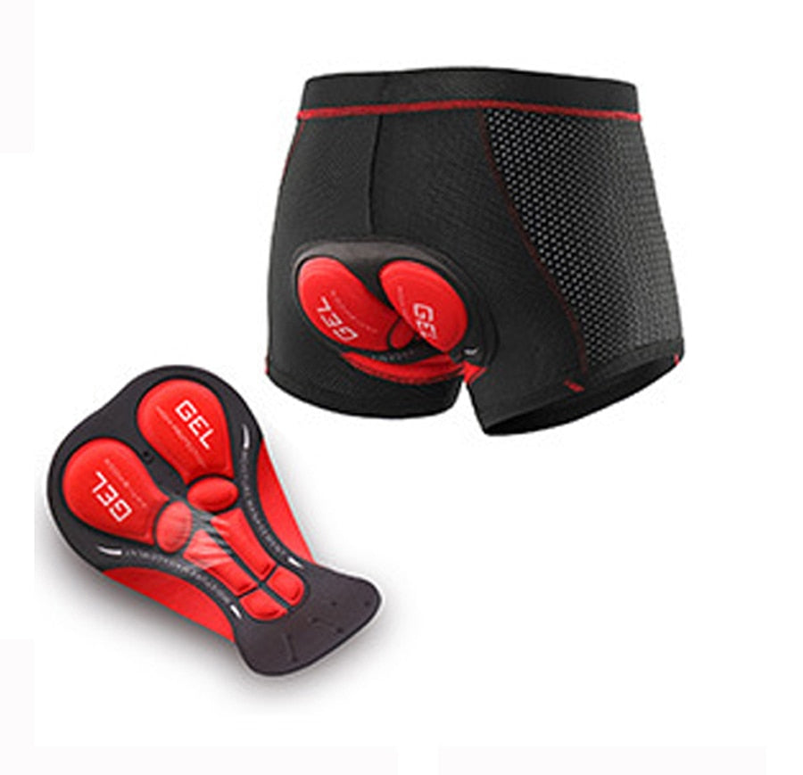 Men's NEWBOLER Breathable 5D Gel Pad Shockproof Cycling Shorts.