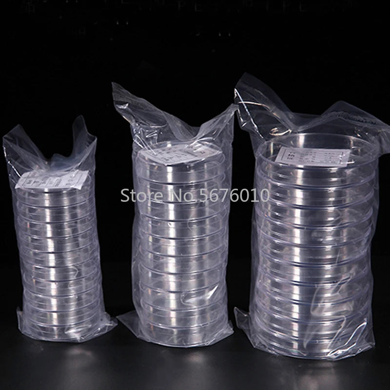 Plastic Disposable Petri Dish 10pieces/pack 35mm, 60mm, 90mm, 100mm, 120mm Or 150mm