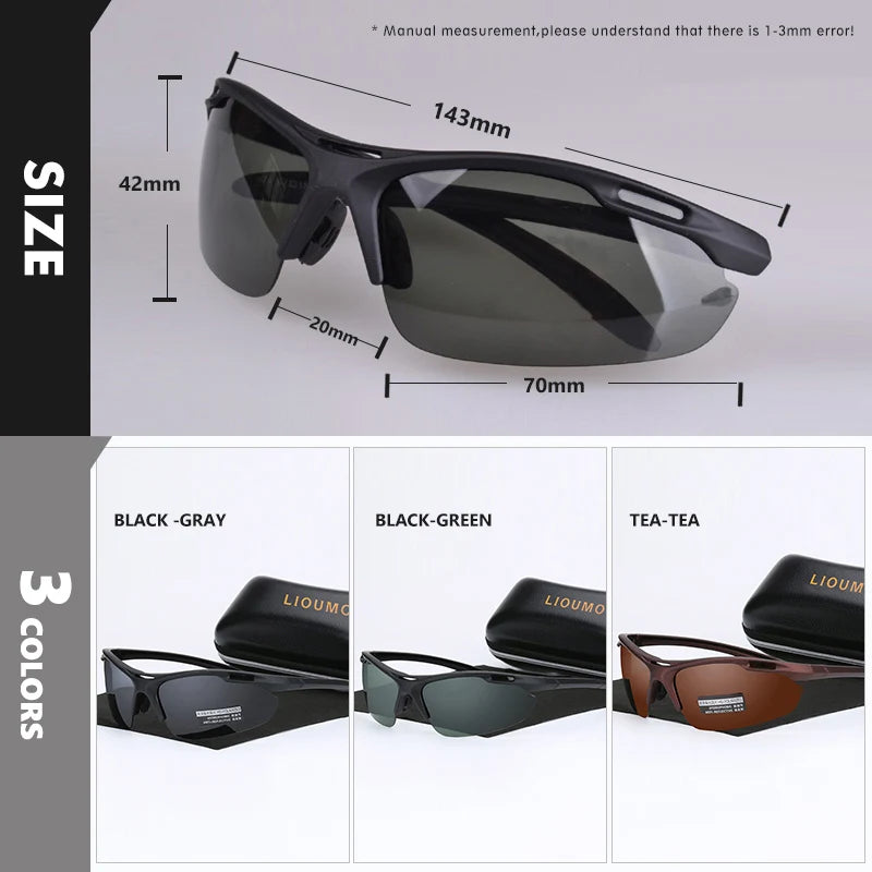 Men's UV400 Ultralight Sports Polarized Sunglasses