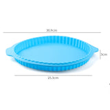 10 Inch Round Silicone Mold With Wave Edges, Great For Baking Pizza or Pies.