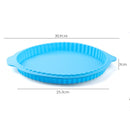 10 Inch Round Silicone Mold With Wave Edges, Great For Baking Pizza or Pies.