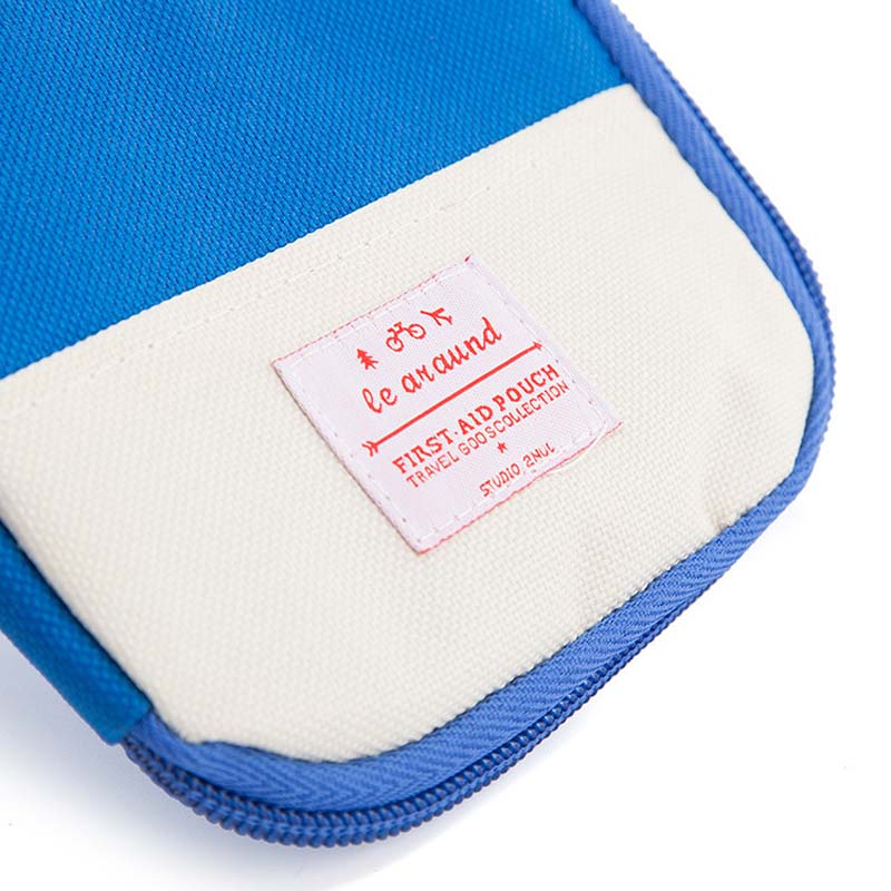 First Aid Medical travel Kit. Mini emergency travel bag.