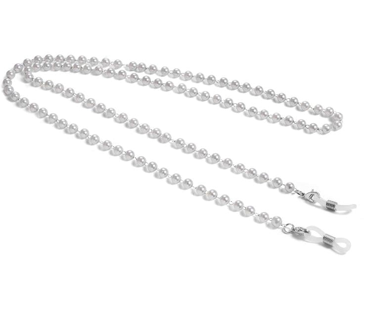 Women's fashion Pearl Bead Lanyard glass chain.