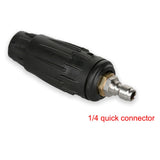 1/4" Quick Connector/Adjustable Spray Car Washing Nozzle for High Pressure Washer 3000 PSI Water Jet Cleaner.