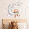 Wall Stickers For Your Nursery Of Bears, Clouds, Stars and Moon.