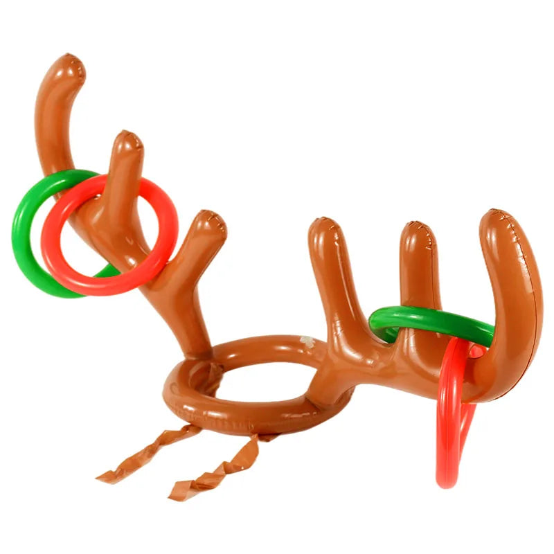 Inflatable Reindeer Antler Ring Toss Party Game.