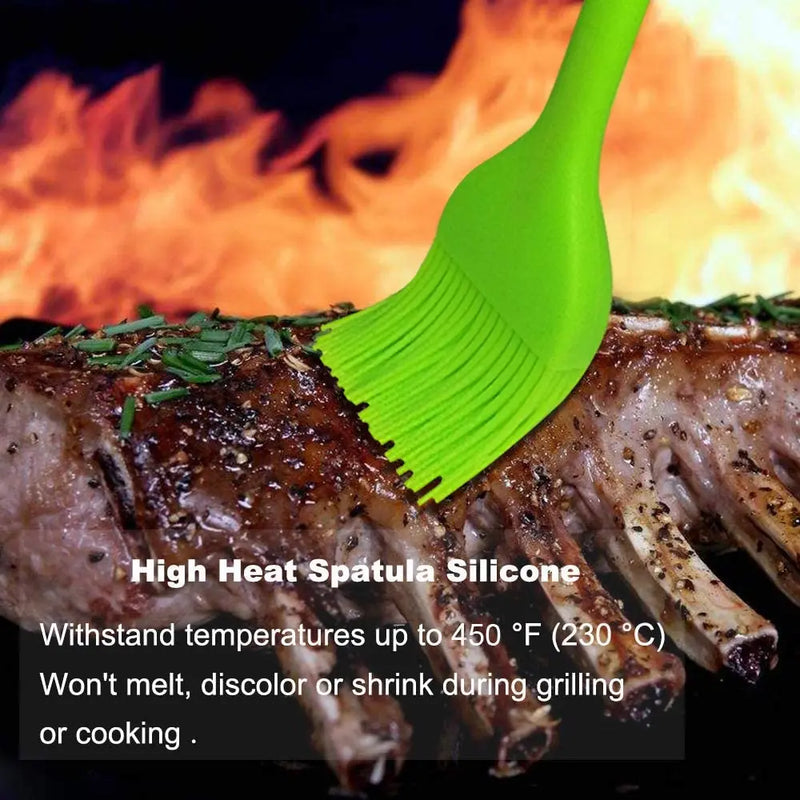 WALFOS Silicon Heat Resistant  Basting Brushes For Pastry And BBQ's.