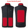 Men's and Women's USB Heated Thermal Vest. Sizes S to 6XL and Up to 17 Heating Zones.