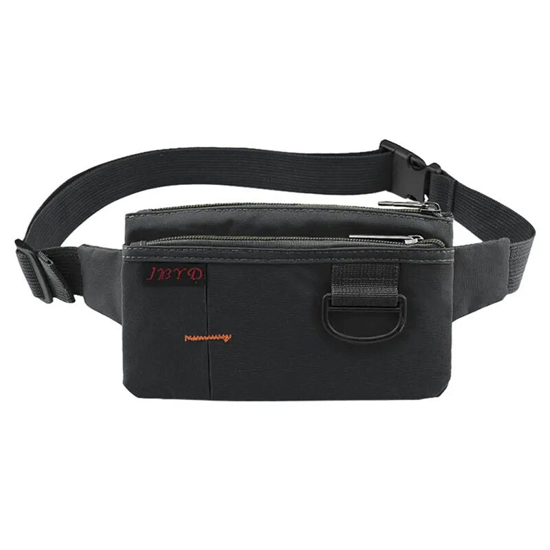 Men/Women's Nylon, Waterproof Waist Bag With 4 Pockets.