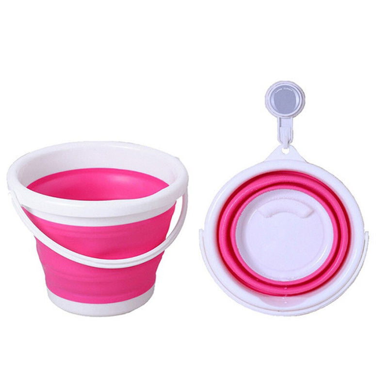 10L/5L/3L Collapsible silicone washing bucket with lid.