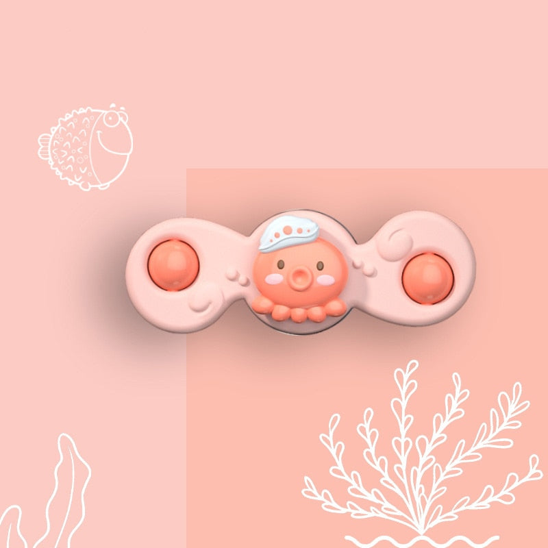 1pcs Cartoon Fidget Spinner.  Educational toy as well as rattle toy.