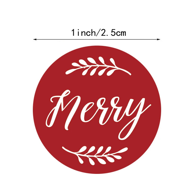 Merry Christmas/Holiday Envelope, Gift Bag And Invitations Stickers.