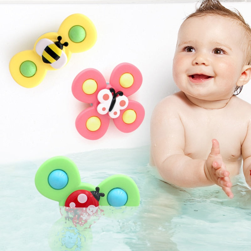 1pcs Cartoon Fidget Spinner.  Educational toy as well as rattle toy.