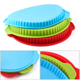 10 Inch Round Silicone Mold With Wave Edges, Great For Baking Pizza or Pies.