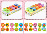 Children's 10pcs Assorted Self-ink Stamps For Scrapbooking Or Crafts.