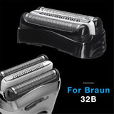 Braun Series 3 Electric Shaver Head Replacement 300S, 301S, 310S, 320S, 330S, 340S, 360S, 380S, 3000S, 3010S, 3020S, 3030S