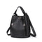 Double Zipper Ladies Leather Bookbag/Backpack.