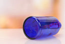 Refillable 5-100ML Blue Glass Bottle With Dropper For Liquid Essential Oils