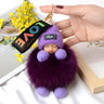 Pompom Cute Fluffy Plush Doll Keychains.