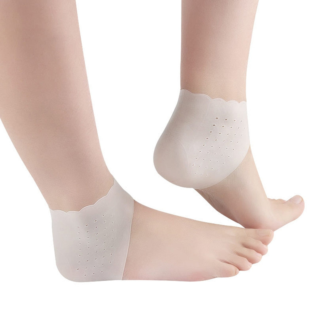 BYEPAIN Silicone Moisturizing Gel Heel Socks.  Helps Relieve Pain OR Cracked Heels.